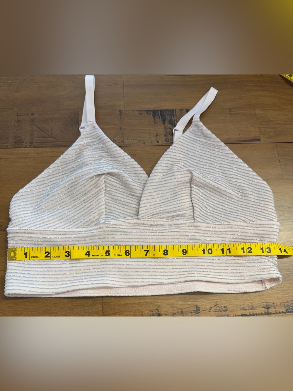 La Senza Light Pink Striped Bralette - Picture 4 of 5